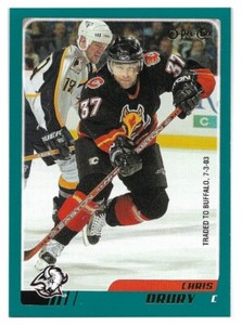 Chris Drury #126 Regular Gold Lettering 2003-04 O-Pee-Chee Hockey Card NM-Mint