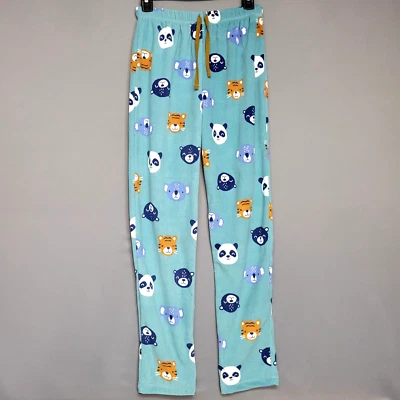 Sonoma Lounge Pjs Pants Womens Medium Tigers Bears Soft Plush Fleece Drawstring - Image 1 of 4