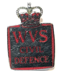 Women's Voluntary Service Civil Defence Badge Home Front 1950's - Picture 1 of 3