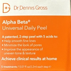 Dr Dennis Gross Alpha Beta UNIVERSAL DAILY Face/Facial 2 Step PEEL EXP 02/23 - Picture 1 of 2