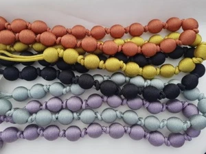 2 x Henley Chartruese Ball Seil Vorhang Raffhalter Umarmung Kordel Binder Halterlose - Bild 1 von 6