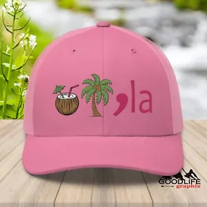 Coconut Tree Kamala Tree Trucker Hat for Women - Picture 1 of 25