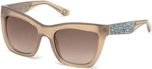 Guess GU7509 57G Sonnenbrille glänzend beige eckig braun verspiegelt 53-20-140 mm Unisex - Bild 1 von 1