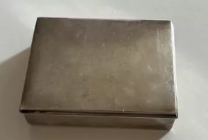 Scatola di sigarette vintage Art Deco argento sterling Reed Barton Ahrendt Kautzman - Foto 1 di 6