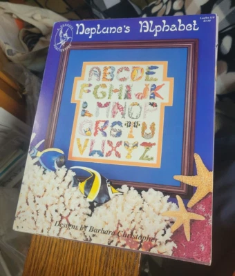 Neptune's Alphabet Cross Stitch Pattern Book Pegasus Publication - Image 1 of 2