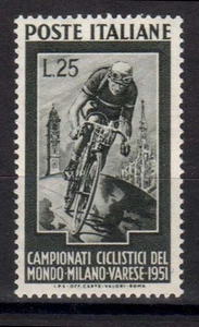 Italia Repubblica 1951 Mondiali Ciclismo MH* (074) - Foto 1 di 1