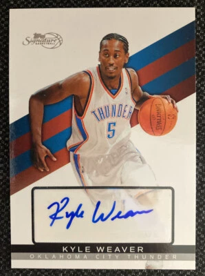 2008-09 Topps Signature Autographs Kyle Weaver Rookie #’d/699 - Image 1 of 2