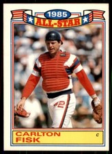 1986 Topps Glossy All-Stars #9 Carlton Fisk VDaY0e