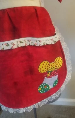 Christmas Handmade Applique Apron - Image 1 of 4