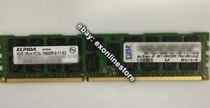49Y1397 - 8GB 2Rx4 2Gbit PC3L-10600R LP RDIMM 1.35V Capable (FRU: 49Y1415) - Picture 1 of 1