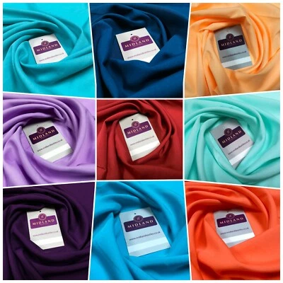 £2.99 Plain Soft Lightweight Lining 100% Polyester Fabric 100 cm Wide MR860 - Image 1 of 4