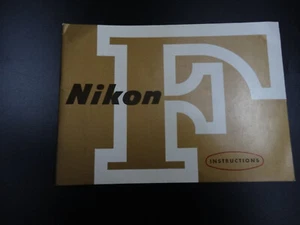 NIKON F instruction manual - Photo 1 sur 4
