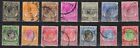 SINGAPORE 1948-King George VI Series-14 Different Used Stamps-Cat £ 26-S.G.1-14