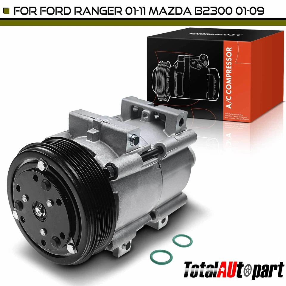 1x AC Compressor w/ Clutch for Ford Ranger 01-11 Mazda B2300 01-05 07-09 B4000 - Image 1 of 4