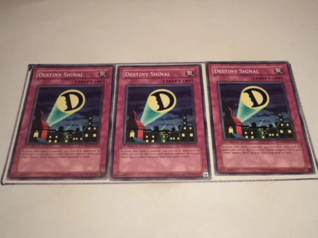 3X Destiny Signal DP05-EN024 - Yugioh  Yu Gi Oh! 3 Playset - Image 1 of 1