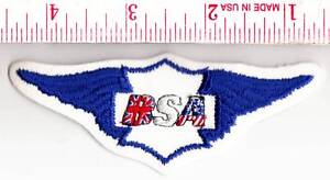 BSA Motorcycle, WINGS 3" Stars & Stripes, Union Jack, Embroidered PATCH. F/SH