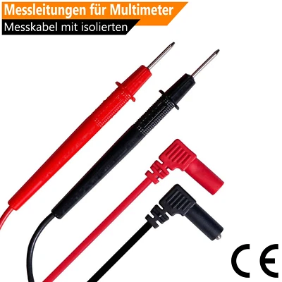 Messleitung Messkabel Prüfkabel für Messgeräte Multimeter isolierte Stecker - Bild 1 von 4