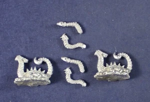 Warmaster: Daemons of Chaos- 2 Chaos Spawn (Metal) GY50 - Picture 1 of 4