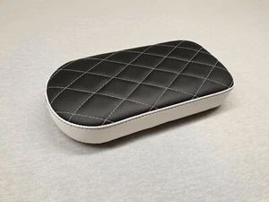 Sitzbank für Simson SR4 Star Spatz Habicht Sperber kurz flach Tuning schwarz wei - Bild 1 von 6