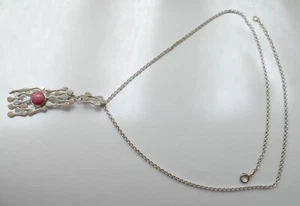 Colgante de diseño con una cadena de plata 925 vintage años 90 colgante silver - Imagen 1 de 6