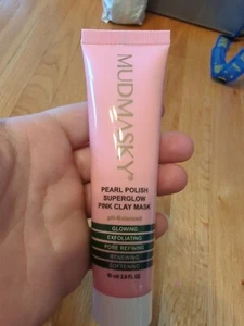 Mudmasky Pearl Polish Superglow Pink Clay Mask 2 Fl Oz - Picture 1 of 4