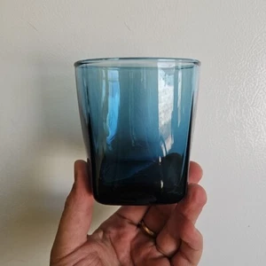 1 Anchor Hocking Rio Coastal Azul Fondo Cuadrado Vidrio Corto 11oz  - Imagen 1 de 11