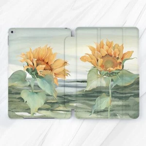 Aesthetic Sunflower Floral Case For iPad 10.2 Air 3 4 5 Pro 9.7 11 12.9 Mini - Picture 1 of 6