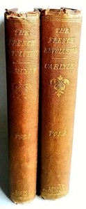 The French Revolution Vol 1 & 2 (set) by Thomas Carlyle (HB 1869) - Foto 1 di 5