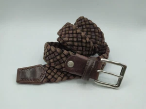 Cintura Intrecciata Moro in cuoio e corda vintage in Vera Pelle Made in Italy - Foto 1 di 12