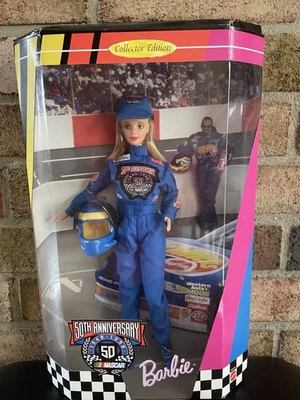 1998 Barbie Nascar 50º Aniversário Edição de Colecionador Boneca Mattel Novo Na Caixa - Imagem 1 de 4