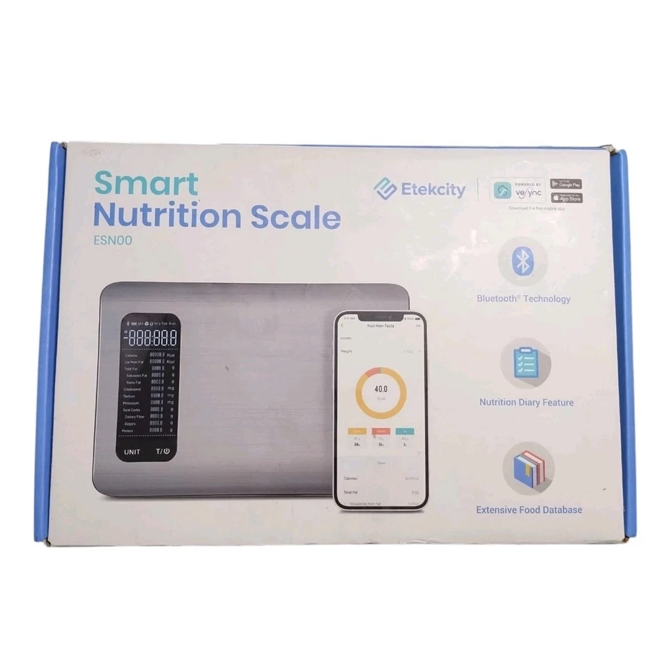 Báscula de nutrición inteligente Etekcity ESN00 con aplicación Bluetooth y datos de alimentos Foto 1 de 4