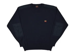 Vintage Paul Shark Yachting Wool Blend Crew Neck Sweater Patches Mens Sz XL - Picture 1 of 14