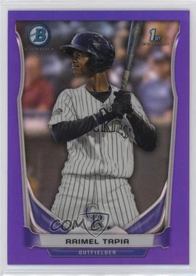 2014 Bowman Prospects Chrome Retail Purple Refractor /199 Raimel Tapia #BCP27 - Image 1 of 2