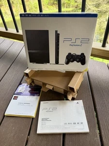 Sony Playstation 2 Konsole PS2 Slim System SCPH-75001 CB NUR LEERKARTON + Handbuch - Bild 1 von 10