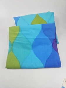 Vintage Cannon Royal Family Seven Seas Full Flat Fitted Sheet Set Mid Mod 60s - Picture 1 of 6