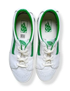 Van's Sneakers Uomo 11.5 Verde Bianco Scarpa Corte  - Foto 1 di 11