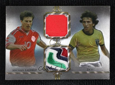2015 Futera Unique Vs Dual Materials /57 Michael Laudrup Zico #VS23 - Image 1 of 2