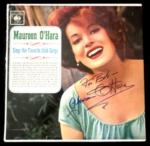 Die "Maureen O'Hara singt ihre irischen Lieblingslieder" LP signiert von Maureen O'Hara - Bild 1 von 2