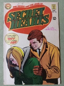 SECRET HEARTS 135 DC COMICS ROMANCE SILVER AGE COMIC BOOK APRIL 1969 VTG VG/FN - Picture 1 of 5