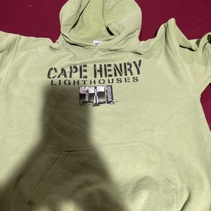 Kids Cape Henry Lighthouse Green Sweatshirt - Picture 1 of 3