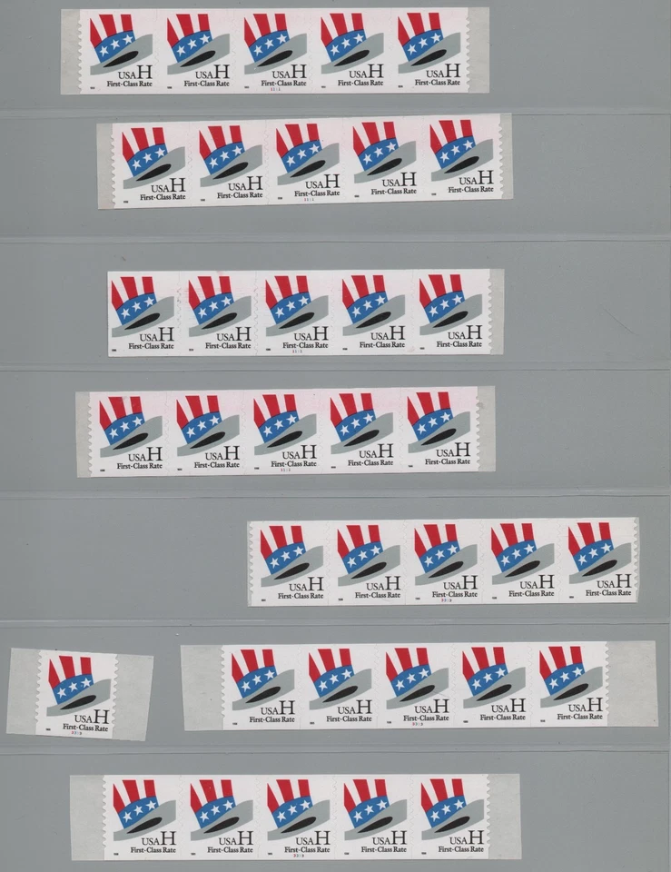 US "H Rate Stamps" PNC's MNH VF Collection - Image 1 of 1