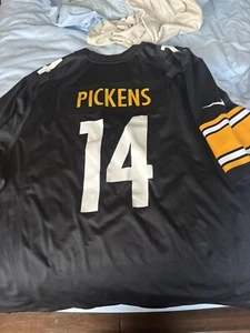 George Pickens #14 Pittsburgh Steelers Super Nice Jersey Black 3xl - Picture 1 of 3
