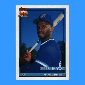 1991 Topps Baseball #588b - Mark Whiten VAR Toronto Blue Jays NM-MT