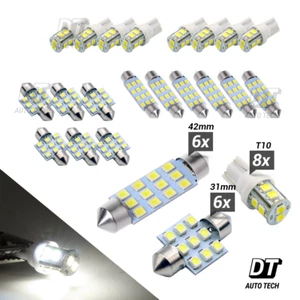 Kit de paquete interior de luz LED blanca 20X para cúpula de mapa T10 y 31 mm + placa de matrícula - Imagen 1 de 12
