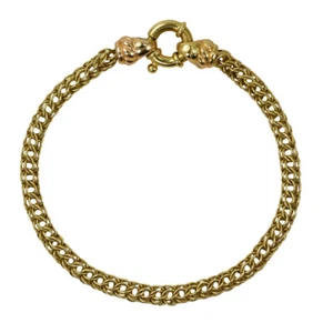 18K Yellow Gold Woven Link Bracelet, 7.9gr - Picture 1 of 5