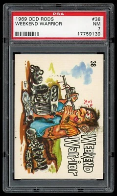 1969 Donruss Odd Rods Sticker #38 Weekend Warrior PSA 7 - Image 1 of 3