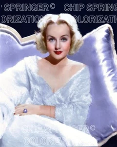 CAROLE LOMBARD Portrait #112 | Sexy 8X10 Cheesecake FARBFOTO CHIP SPRINGER - Bild 1 von 1