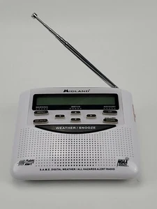 Midland Weather Alert Radio  Digital Weather All Hazards WR-120EZ w/ AC Adapter  - Picture 1 of 8