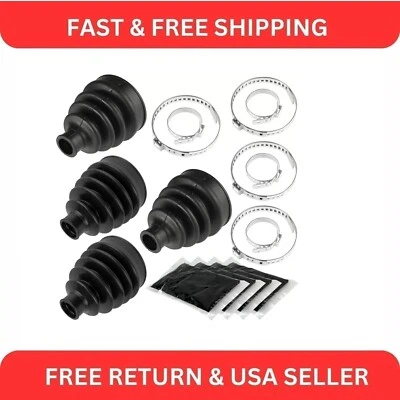 2 Front Axle Inner Outer CV Boot Kit for Can-Am Outlander Max 400 Xt 2006-2012 - Изображение 1 из 4