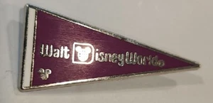 Disney Trading Pin 00009 Pennant Flag Banner Purple WDW Hidden Mickey HM 2010 - Picture 1 of 6